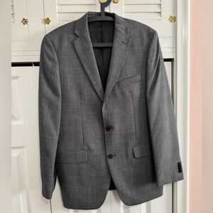 Marc Anthony Blazer Jacket Mens 40R Gray 100% Wool